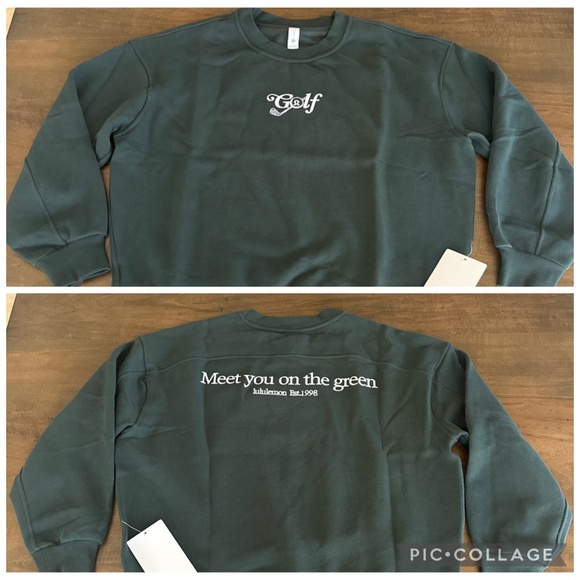 Lululemon Perfectly Oversized Crew Golf Rainforest Green Women's Sz Small NEW - Picture 1 of 7